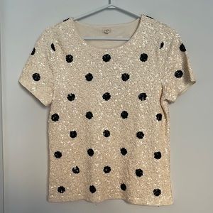 Sequin Jcrew Tshirt